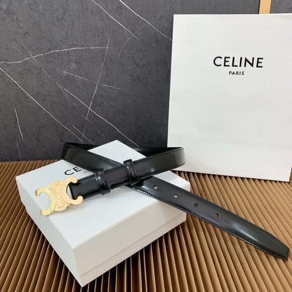 Celine Triomphe Belt Black Triomphe - Picture 2 of 9